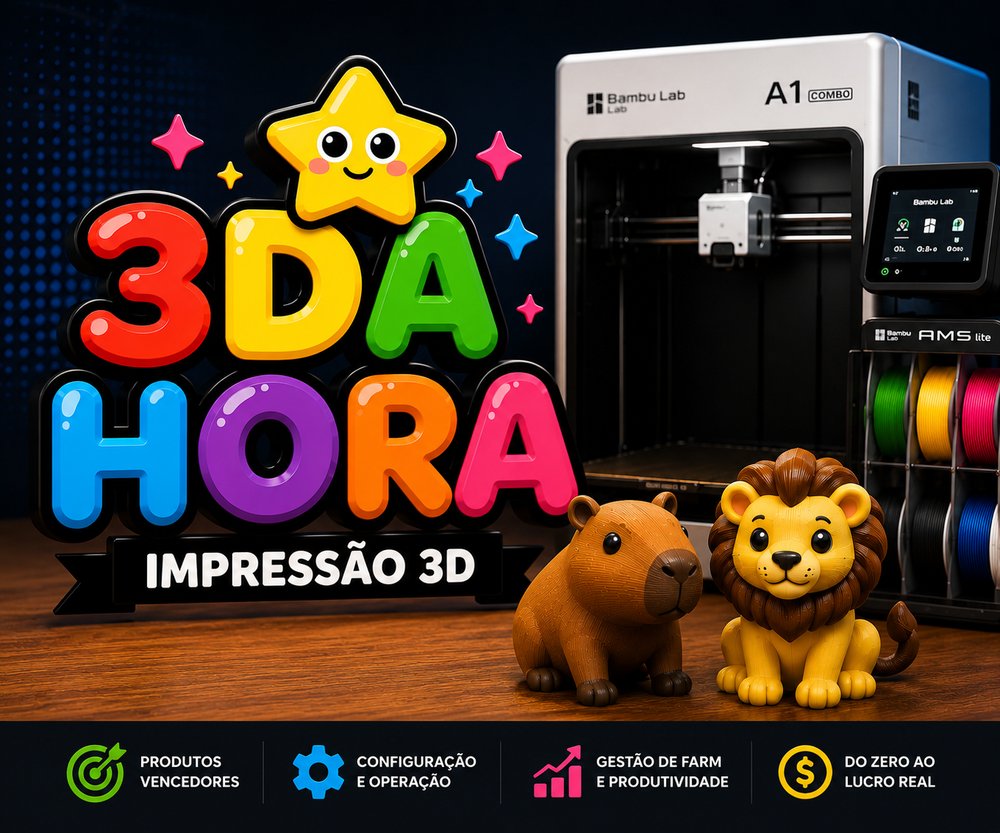 Do Zero ao Lucro com Impressão 3D – 3DaHora Academy